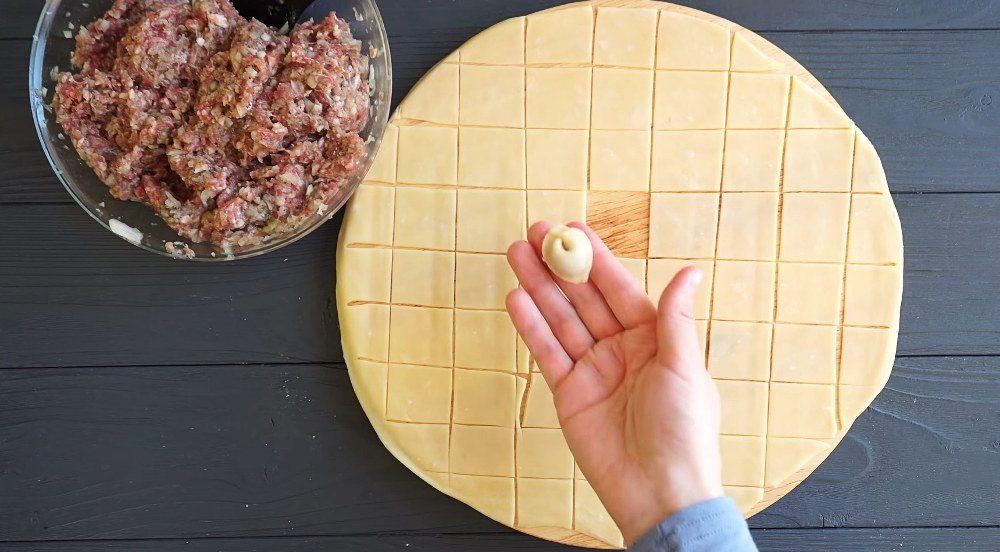 жареные пельмени по-узбекски