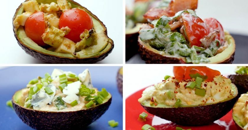 Авокадо с начинкой