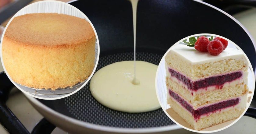 бисквит без духовки