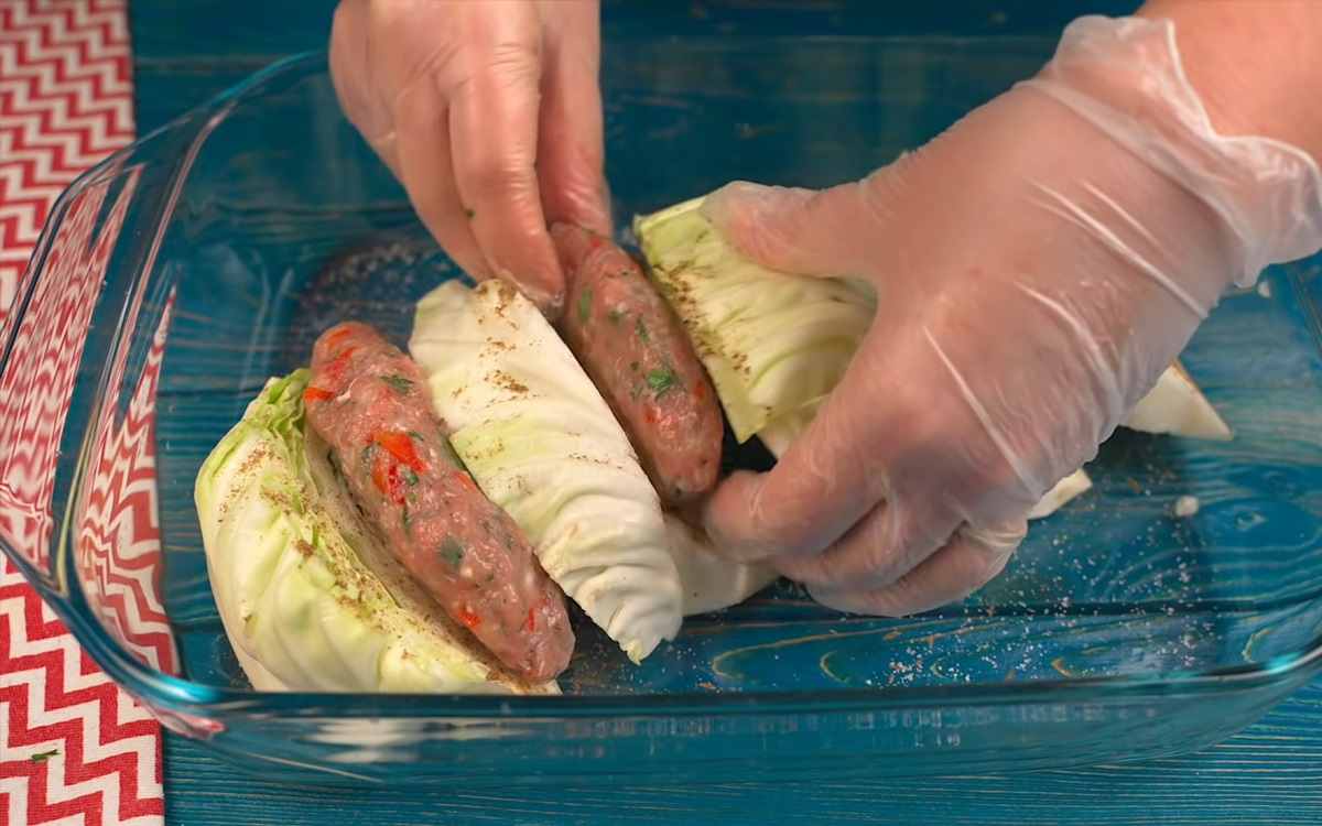  капуста с фаршем 