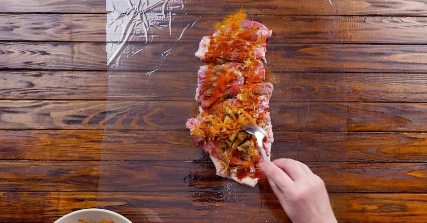 мясо с грибами