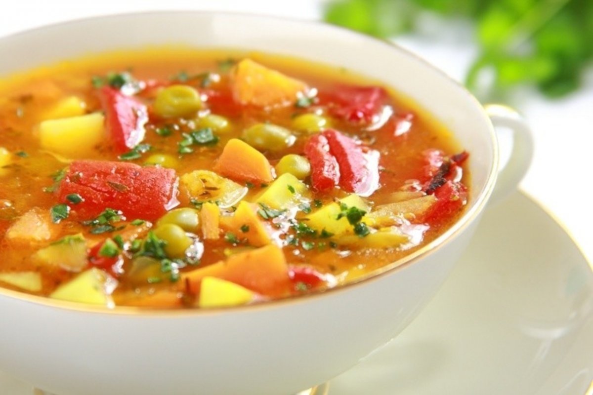  картофельный суп с помидорами 