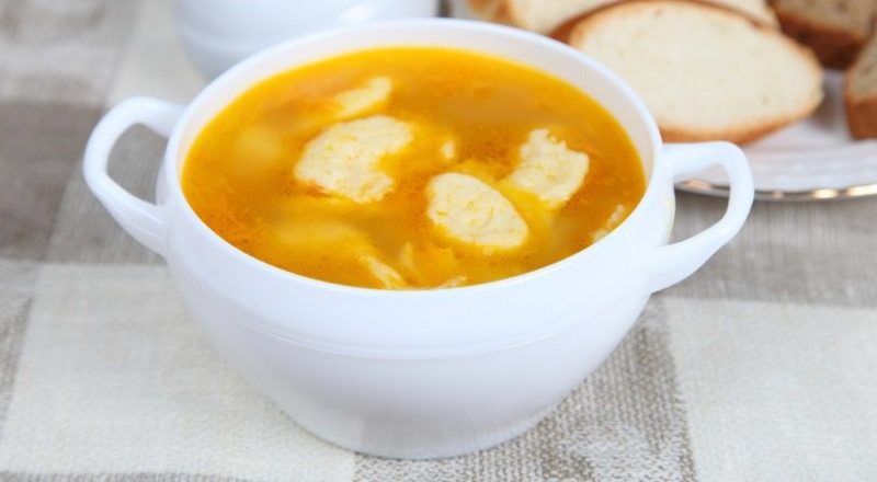 суп с клецками
