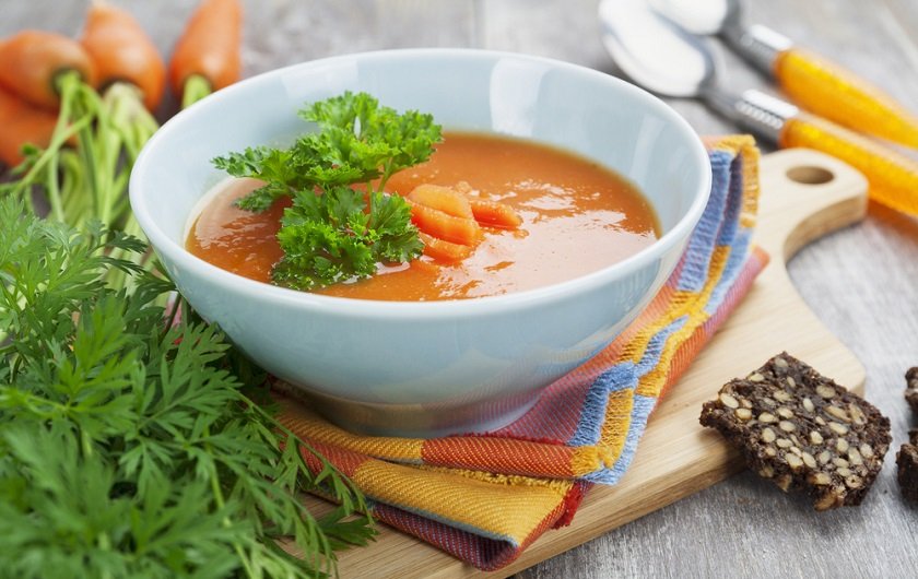 детокс-суп с морковью и имбирем
