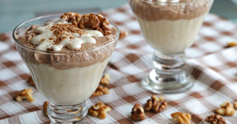 творожно-банановый мусс