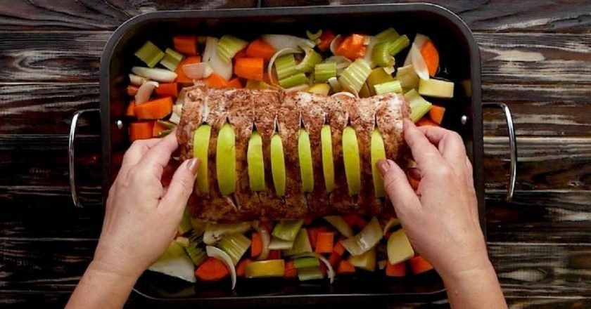 запеченная свиная корейка