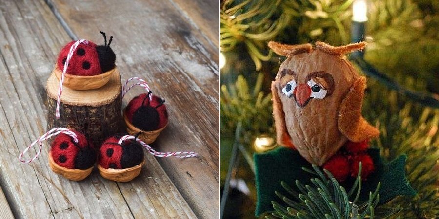 сова из ореха