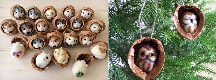 мышки из орехов