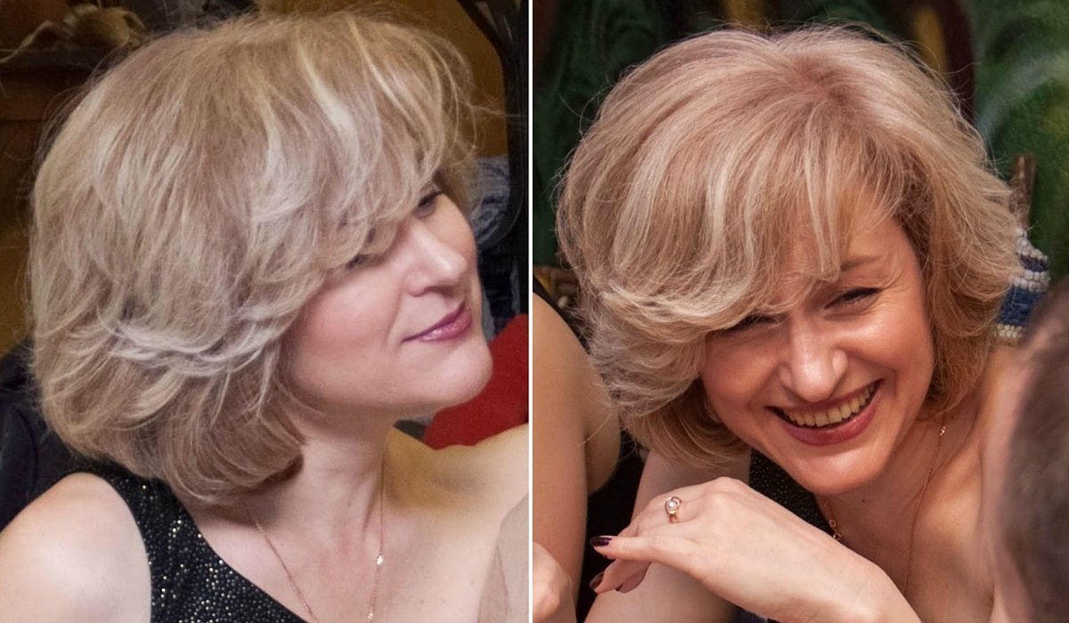 тонирование седых волос фото до и после