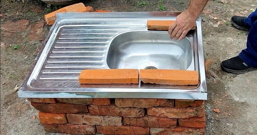 Дачная печь из старой мойки