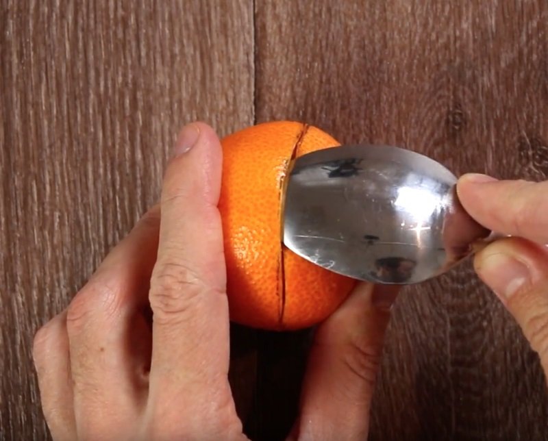 декор из мандарина