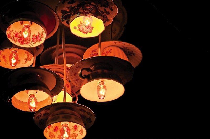 декор из старой посуды