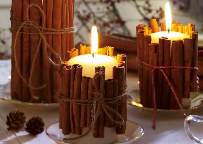 новогодние свечи
