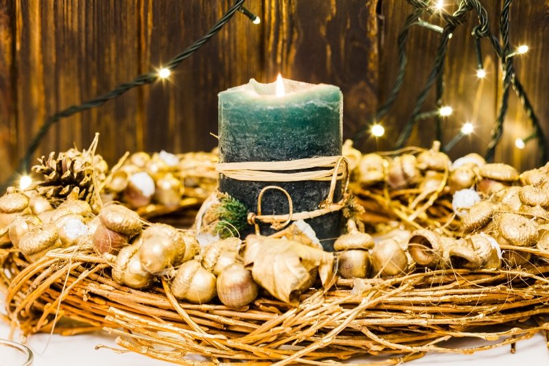 декор свечей