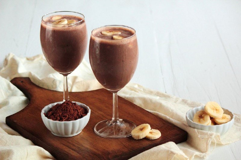шоколадно-банановый коктейль