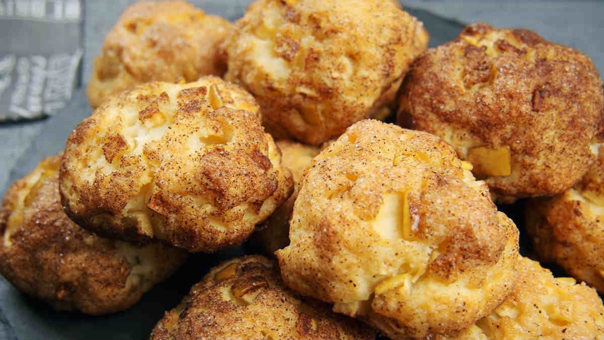 творожно-яблочное печенье