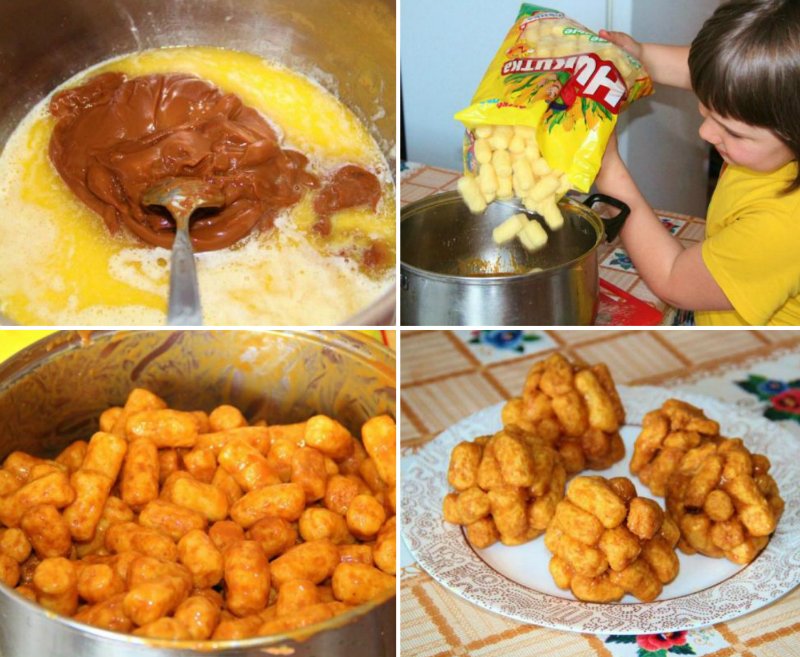 пирожные из кукурузных палочек