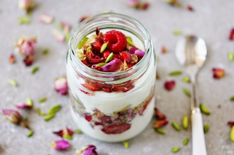 йогурт на завтрак