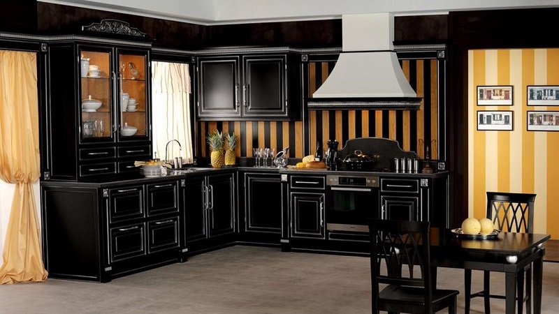 черная столовая