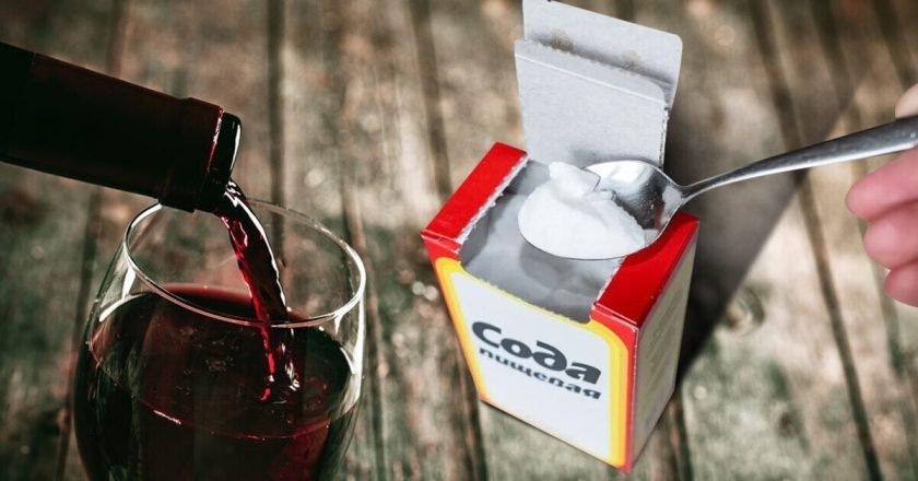 добавлять соду в вино