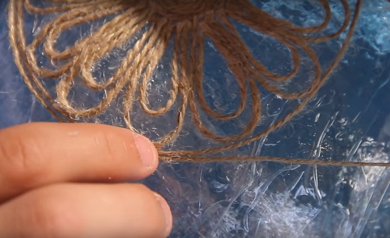 спираль из джута