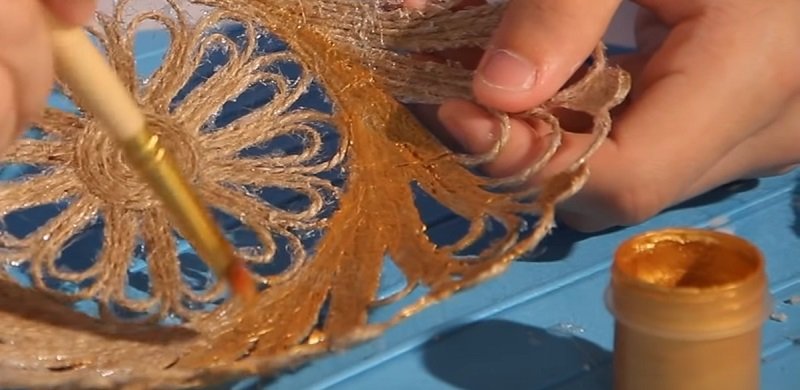 окрашивание тарелки