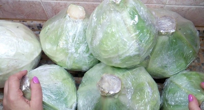 капуста в пищевой пленке