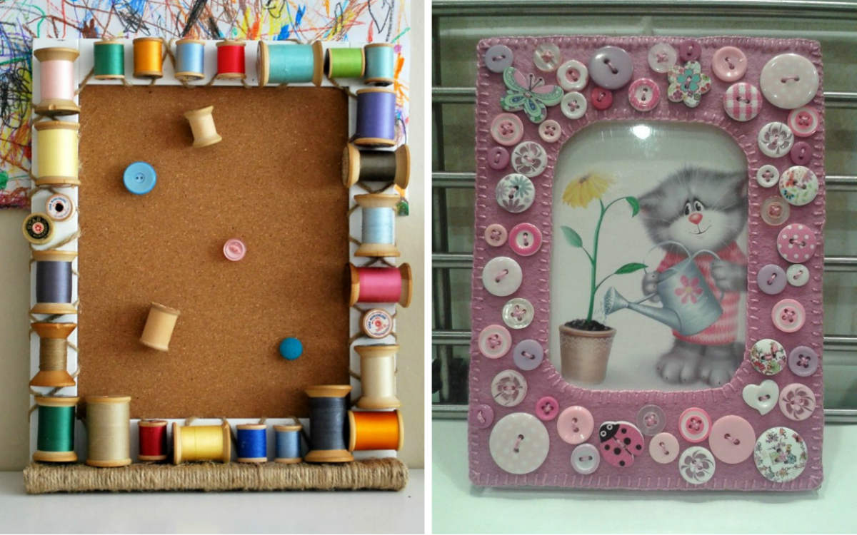 декор из пуговиц