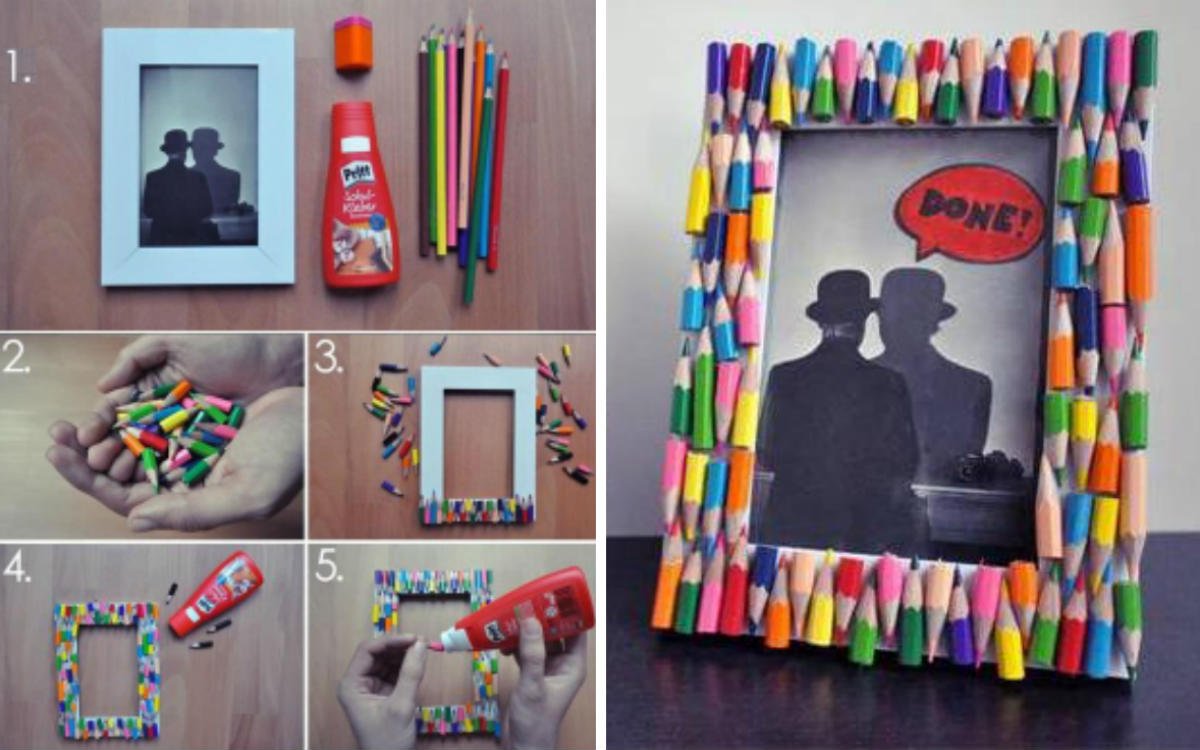 рамка из карандашей