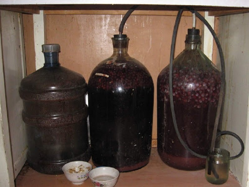 закрытие вина гидрозатвором