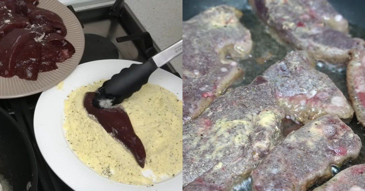печень в панировке из кукурузной муки