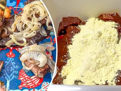 Говяжья печень в панировке из кукурузной муки