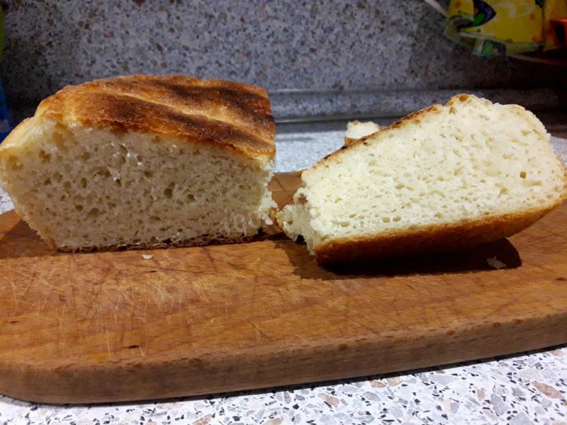 хлеб в сковороде