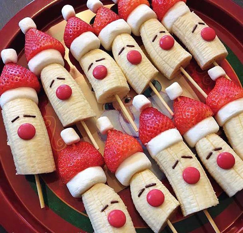 канапе с бананом снимок