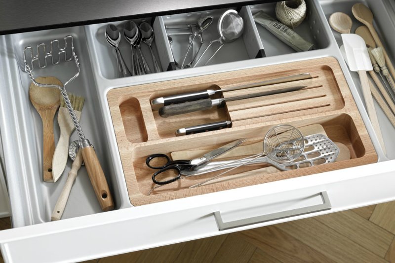 компактное хранение на кухне