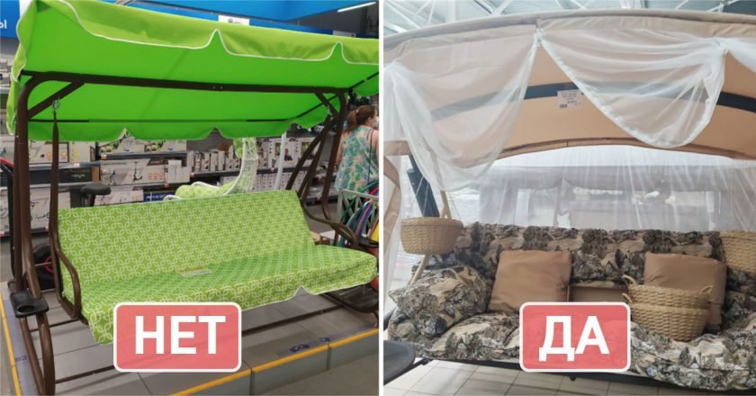 удобные качели для сада
