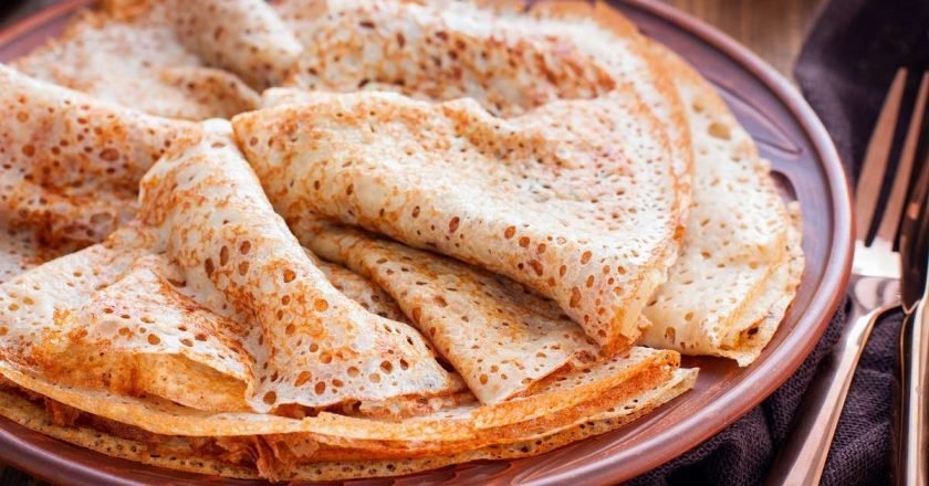 блины на минералке