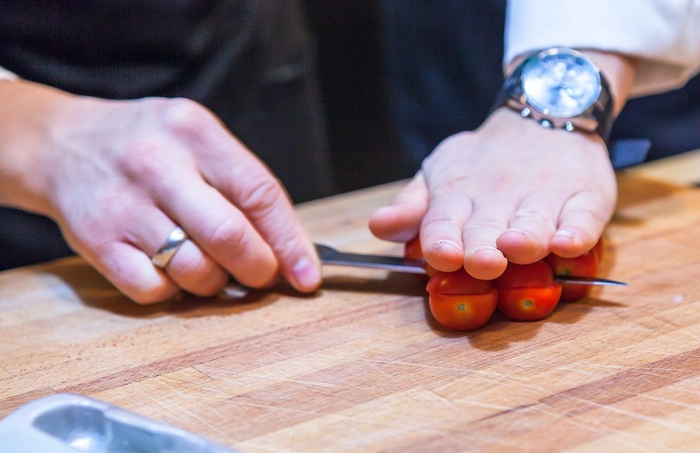 как легко нарезать черри