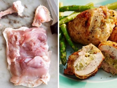 Как достать кость из куриного бедра