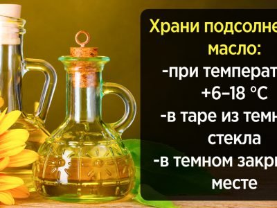 Как хранить подсолнечное масло