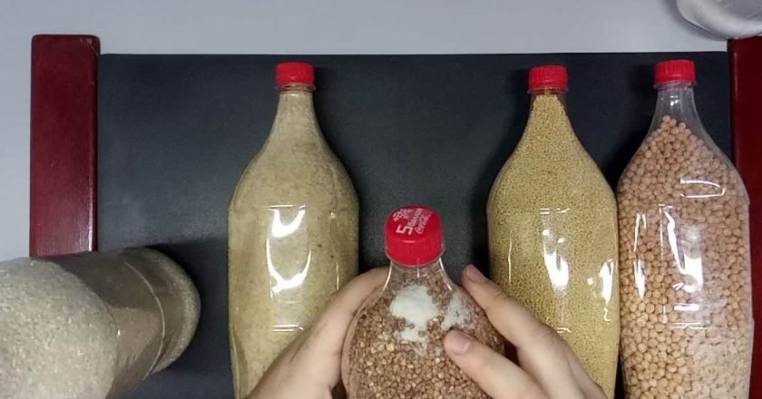 крупы в бутылках