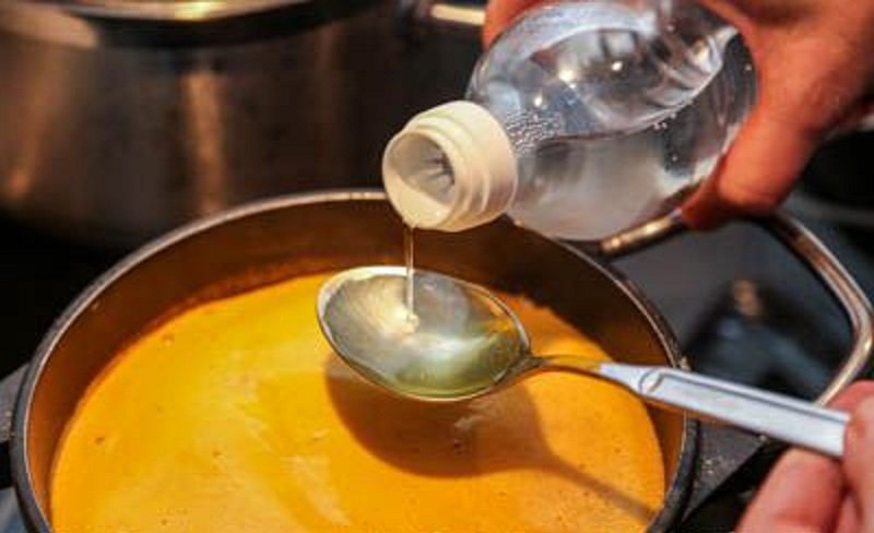 добавление уксуса