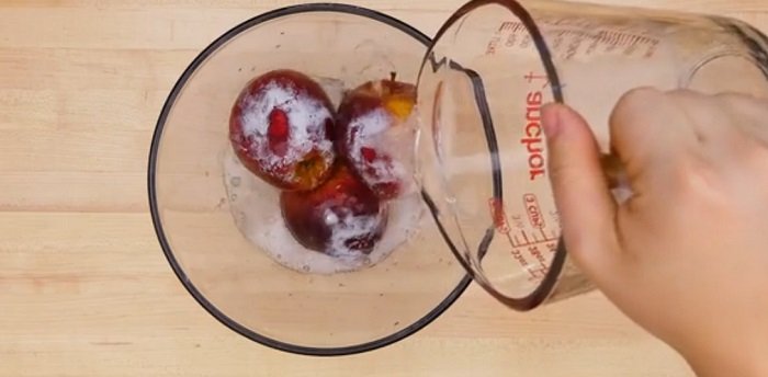 как мыть яблоки фото