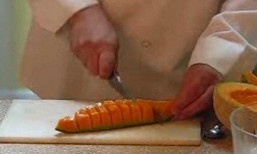 как нарезать дыню