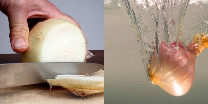 как нарезать лук без слез