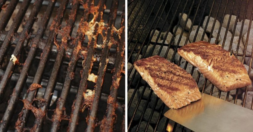 как очистить решетку гриль