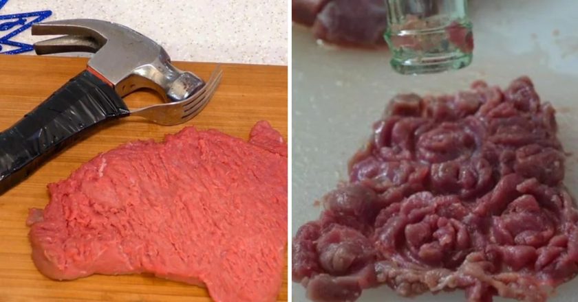 как отбить мясо без брызг