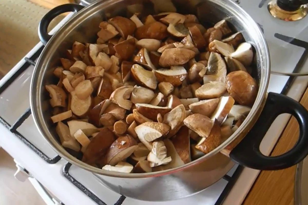 варка грибов