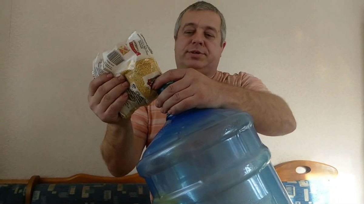 крупа в бутылке