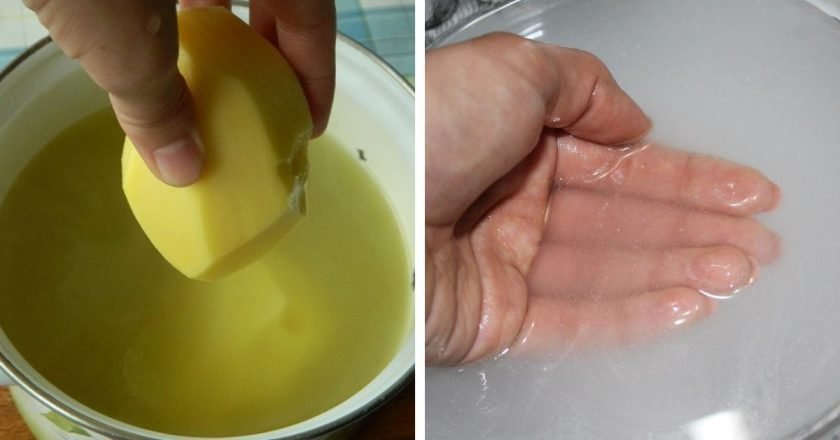 ванночка для рук с крахмалом